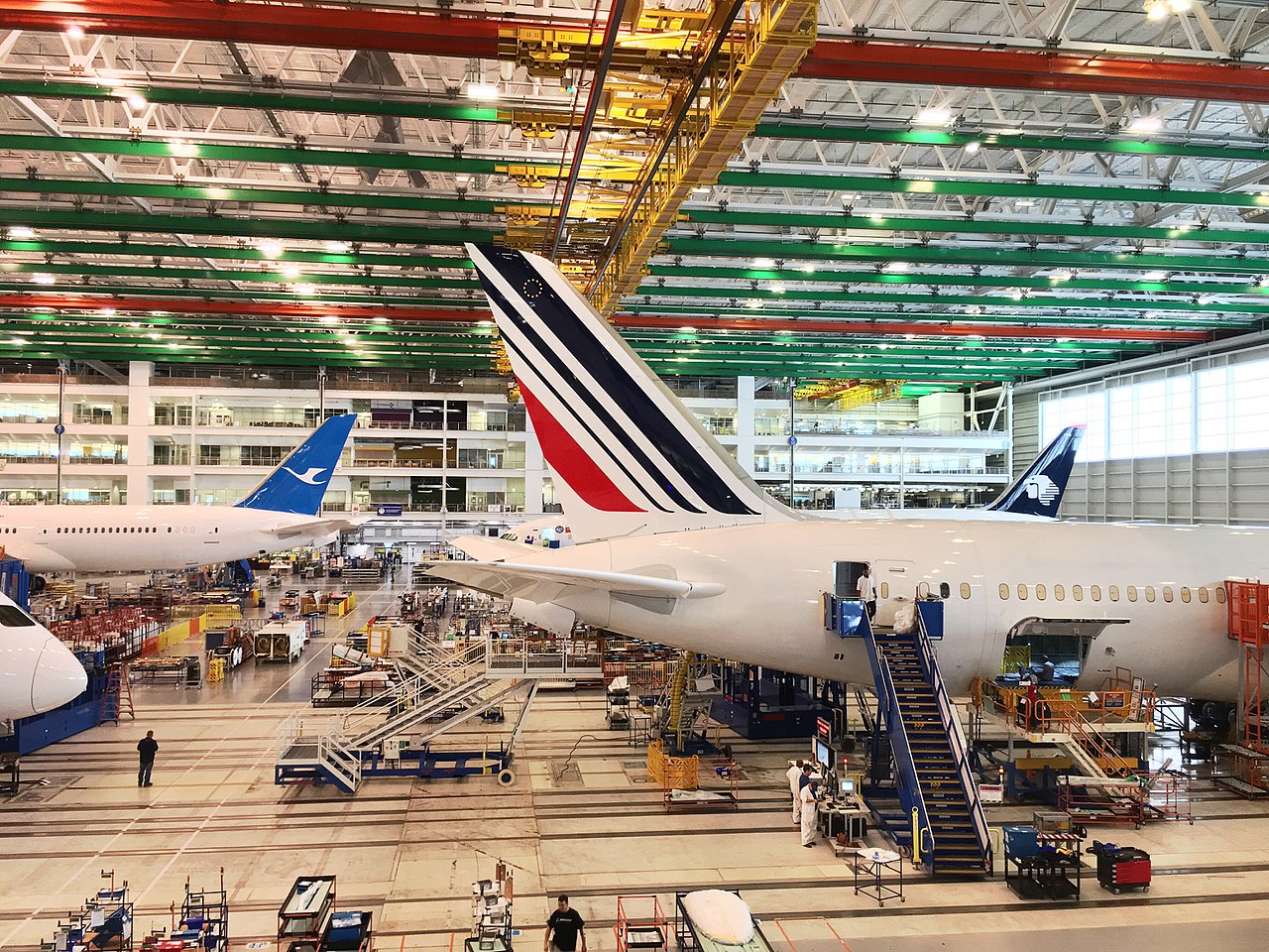Image of the tail of some airplanes. Image of the tail of some airplanes.